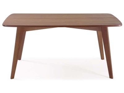 Mesa de madeira retrô amendoado 1,60 m x 80 cm | Coleção Scandian